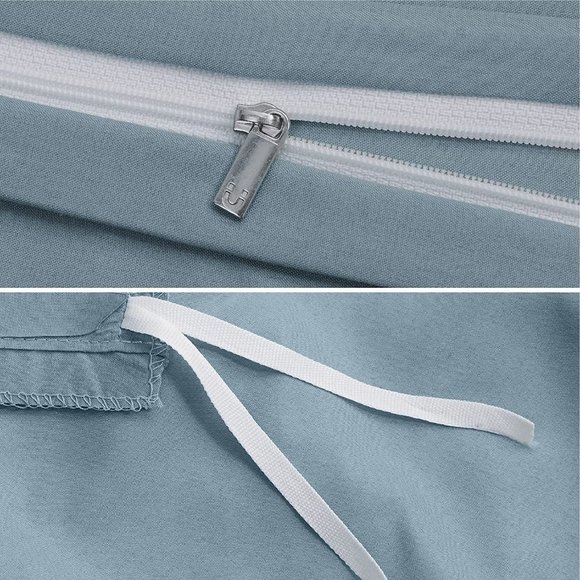 New Full or Queen Duvet Covers  - Soft Brushed Microfiber 3 Pieces with Zipper C - Picture 10 of 12